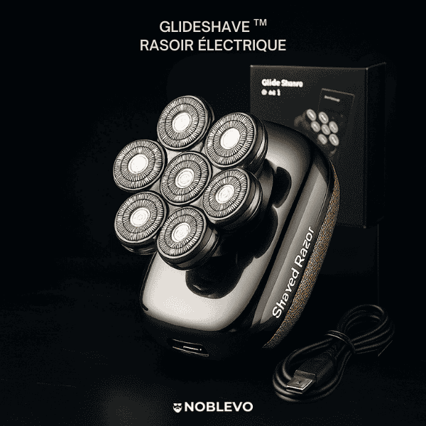 GlideShave™ – Rasoir électrique ultime pour hommes chauves