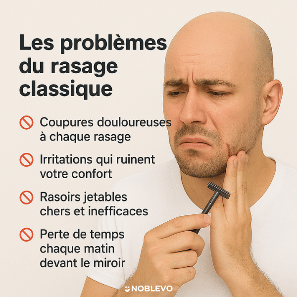 GlideShave™ – Rasoir électrique ultime pour hommes chauves